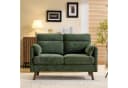 VINGLI 2-Sitzer Sofa Grün mit Elefantenohr-Armlehnen Bild 1