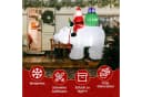 VINGLI Aufblasbare Weihnachtsfigur Wetterfest 180 cm mit LEDs Bild 3