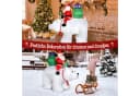 VINGLI Aufblasbare Weihnachtsfigur Wetterfest 180 cm mit LEDs Bild 5