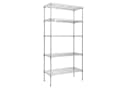 VINGLI Standregal aus Eisen, Modern Silbergrau Bild 2