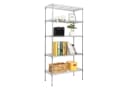 VINGLI Standregal aus Eisen, Modern Silbergrau Bild 3