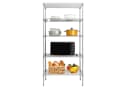 VINGLI Standregal aus Eisen, Modern Silbergrau Bild 4