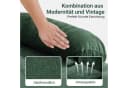 VINGLI Ecksofa U-Form mit Chaiselongue Chenille Grün/Schwarz Bild 3