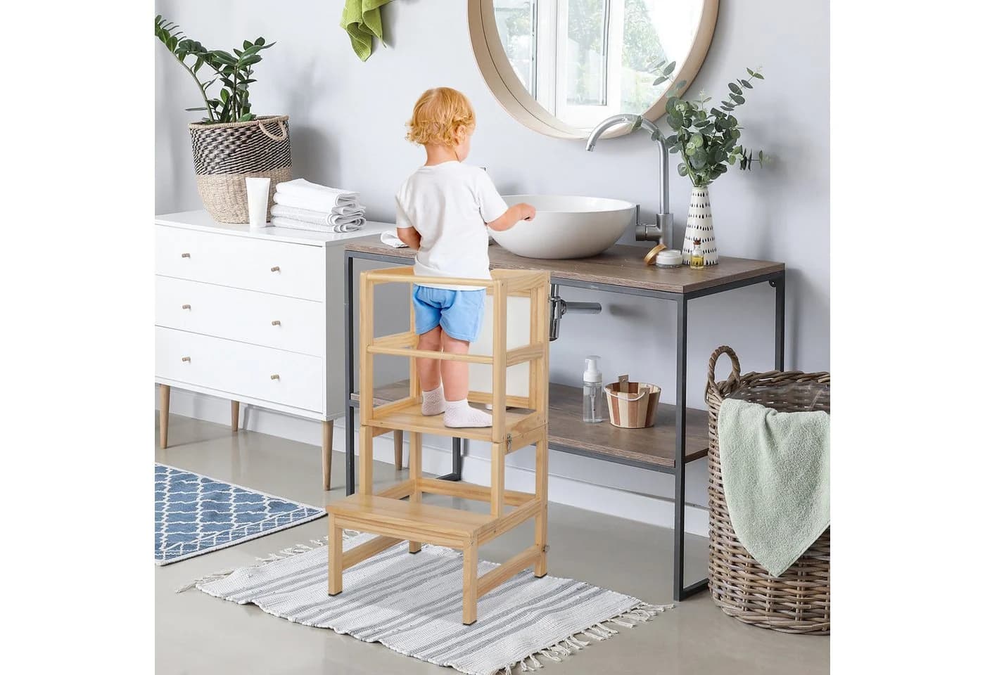 VINGLI Lernturm mit drehbarer Tafel für Kinder - Bild 4