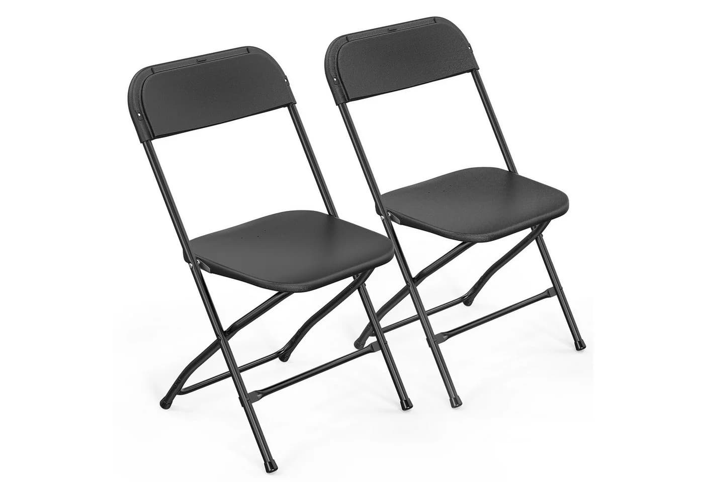 VINGLI Klappstuhl-Set 2er/4er/6er/8er/10er/12er Schwarz/Weiß/Transparent Kunststoff - Bild 2
