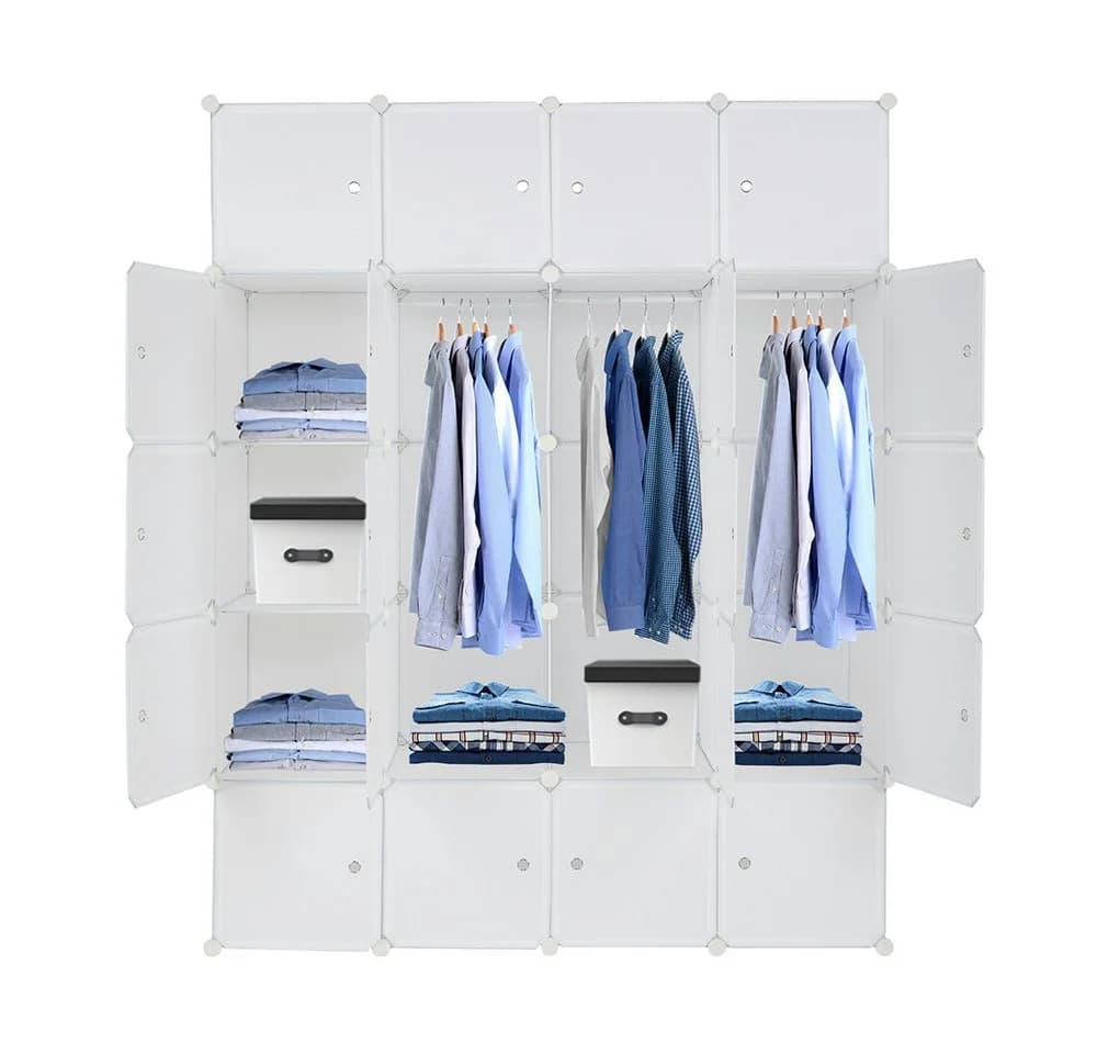 VINGLI 20-Cube Organizer Würfel-Schrank Weiß - Bild 2