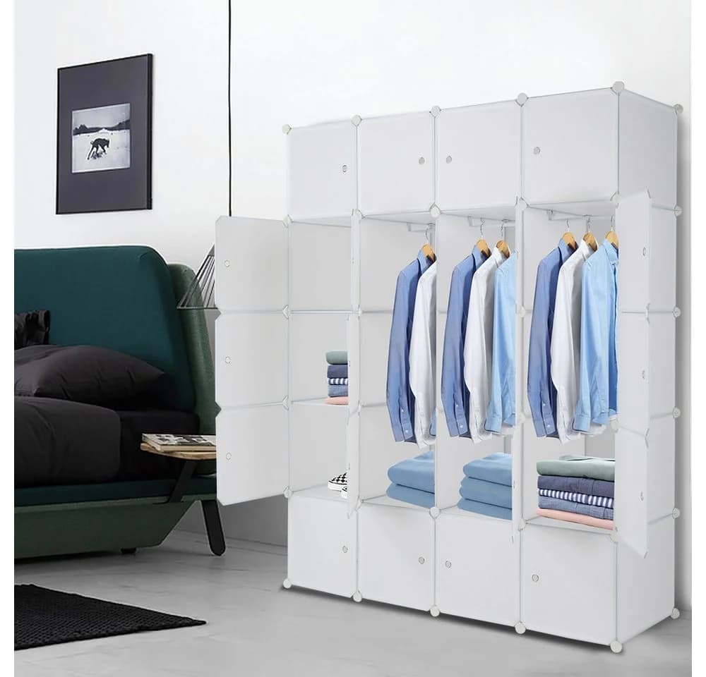 VINGLI 20-Cube Organizer Würfel-Schrank Weiß - Bild 4