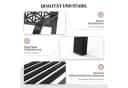 VINGLI Gartenbank Metall 2-Sitzer 250 kg Schwarz Bild 1