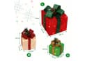 VINGLI LED Geschenkboxen 3er Set Warmweiß Kunststoff Weihnachtsdeko Bild 1