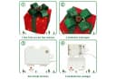 VINGLI LED Geschenkboxen 3er Set Warmweiß Kunststoff Weihnachtsdeko Bild 3