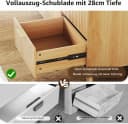 VINGLI Kommode 6 Schubladen Eiche Geriffelte Fronten Bild 3