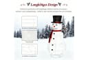 VINGLI LED Schneemann 120 cm Weihnachtsdeko innen & außen Bild 4
