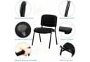 VINGLI Besucherstuhl 5er-Set Schwarz Stapelbar Armlos Bild 3