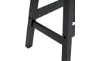 VINGLI Barhocker 2er Set Kiefernholz Schwarz Ergonomisch Bild 3
