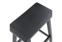 VINGLI Barhocker 2er Set Kiefernholz Schwarz Ergonomisch Bild 4