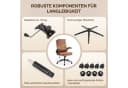 VINGLI Ergonomischer Drehstuhl mit klappbaren Armlehnen und PU-Leder Bezug Bild 5