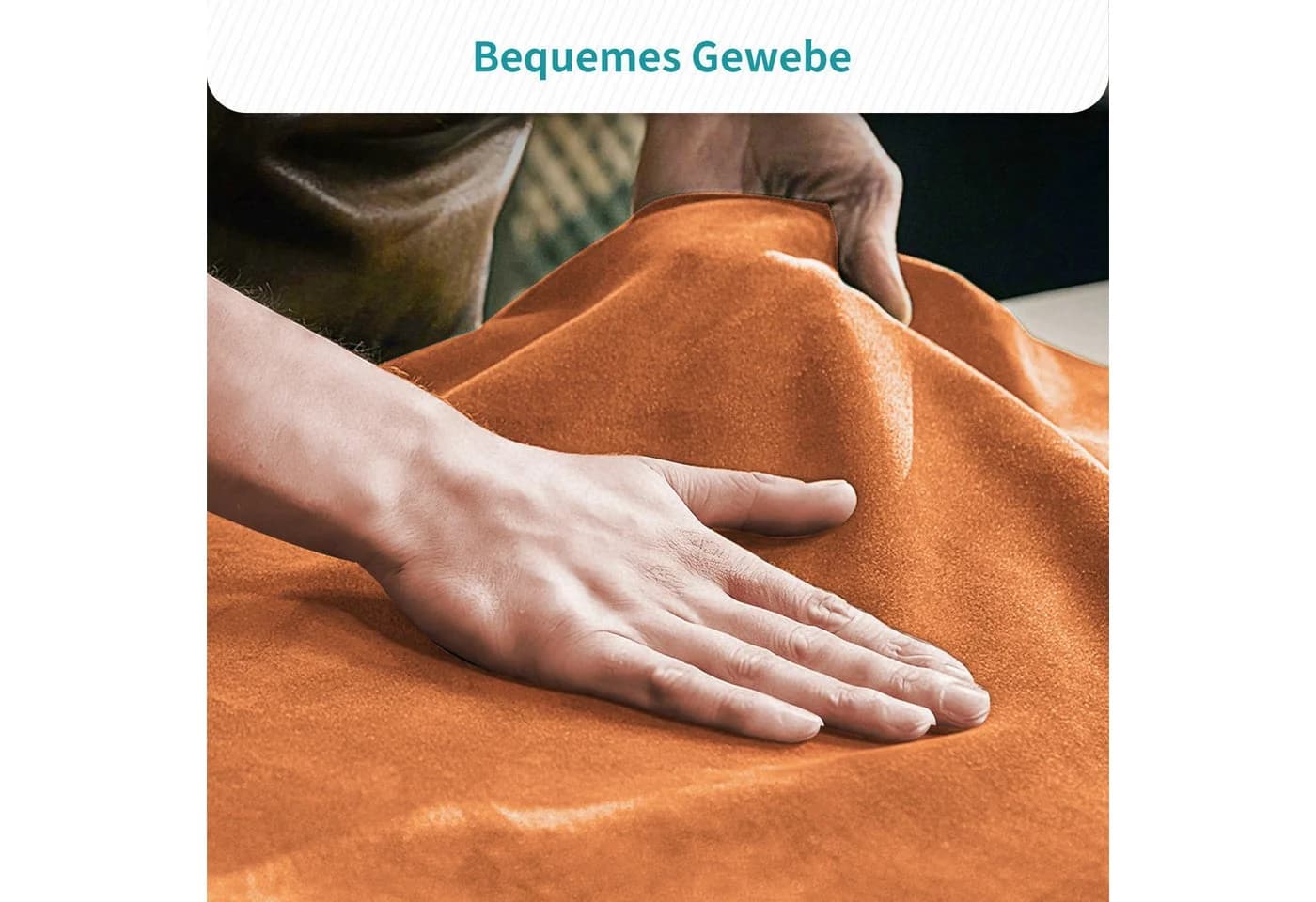 JYMTOM Barhocker 2er-Set Kunstleder Hellorange mit Armlehne - Bild 5