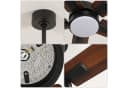 Riserva Deckenventilator mit Licht, 132 cm, schwarz, inklusive Fernbedienung Bild 4