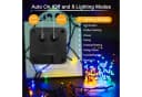 POPOLIC LED Solarleuchte Solar-Lichterkette 12m 100 LEDs 8 Modi Bunt Bild 4