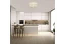 Riserva LED Deckenleuchte Blumenform Aluminium Silber 30W 4000K Bild 1