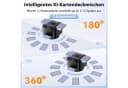 AKKEE Elektrische Kartenmischmaschine mit 5200 mAh Akku Schwarz Bild 3