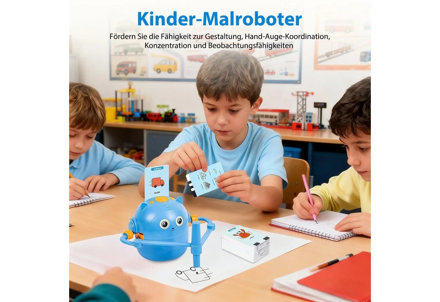 AKKEE Zeichenroboter für Kinder ab 3 Jahren