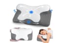 AKKEE Nackenstützkissen Memory Foam Grau/Weiß Bild 2