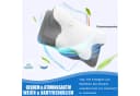 AKKEE Nackenstützkissen Memory Foam Grau/Weiß Bild 4