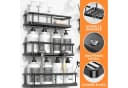 AKKEE Duschablage 6 Stk. Schwarz Ohne Bohren Badezimmer Organizer Bild 3