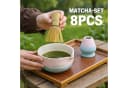 AKKEE Matcha Tee Set 8-teilig Keramik Rosa mit Bambus-Besen Bild 5