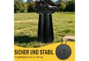 AKKEE Klappstuhl Tragbar Schwarz Höhenverstellbar Bild 3