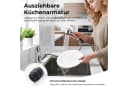 AKKEE Küchenarmatur Ausziehbar Chrom Silber 360° Bild 5