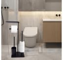 AKKEE Toilettenpapierhalter WC-Set Schwarz Edelstahl 3-in-1 Bild 3