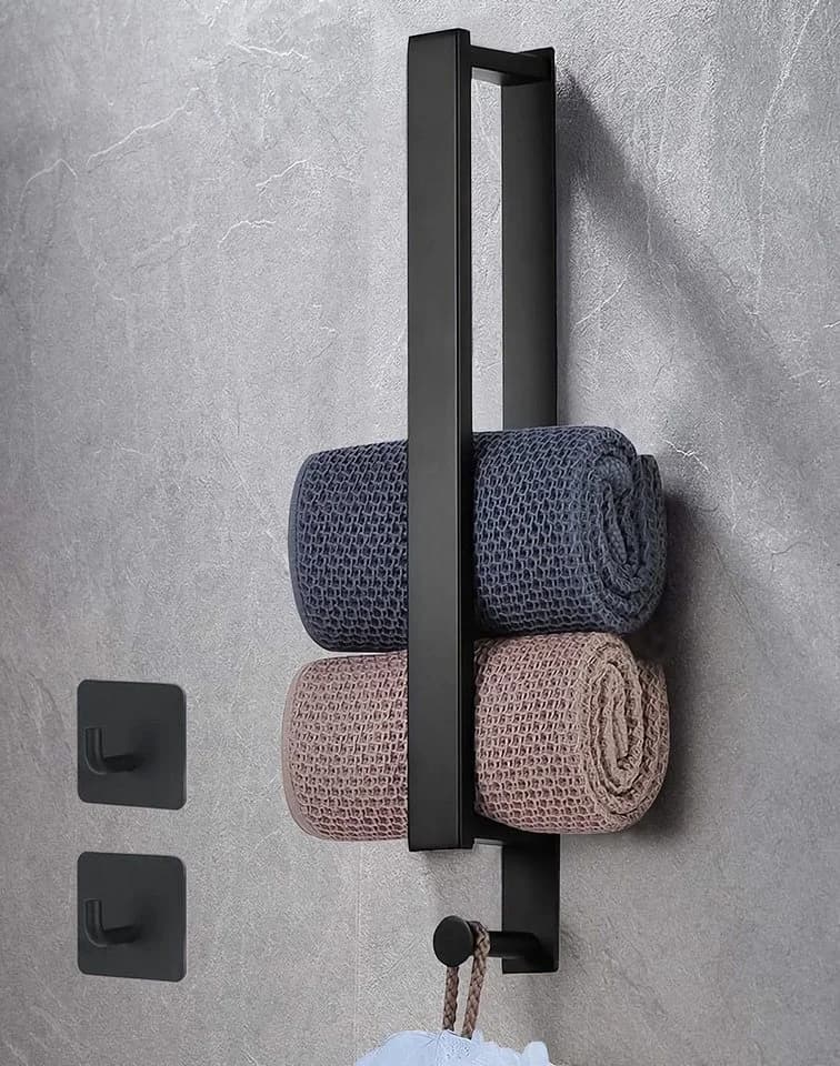 AKKEE Handtuchhalter Selbstklebend Edelstahl Silber Ohne Bohren