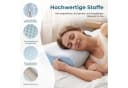 AKKEE Nackenkissen Orthopädisches Memory-Schaum Kissen Weiß/Blau Bild 5