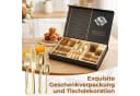 AKKEE Besteck-Set 24-tlg. Gold Edelstahl für 6 Personen Bild 1