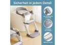 AKKEE Toilettentrainer 3-in-1 mit Tritthocker Grau Bild 1