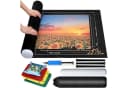 AKKEE Aufblasbare Puzzlematte Schwarz Filz 116x66cm Bild 2