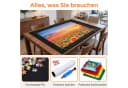 AKKEE Aufblasbare Puzzlematte Schwarz Filz 116x66cm Bild 4