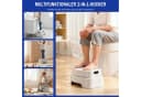 AKKEE Toilettenhocker Grau Ergonomisch Rutschfest Bild 1