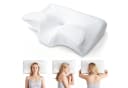 AKKEE Nackenstützkissen Orthopädisches Memory Foam Kissen Weiß Bild 2