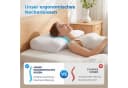 AKKEE Nackenstützkissen Orthopädisches Memory Foam Kissen Weiß Bild 3