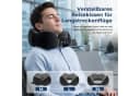AKKEE Nackenhörnchen Nackenkissen Memory-Schaum Schwarz mit Schlafmaske Bild 4