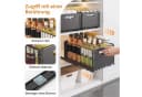 AKKEE Küchenorganizer-Set 2 Stück Teleskopschublade Schwarz Bild 3