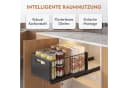 AKKEE Küchenorganizer-Set 2 Stück Teleskopschublade Schwarz Bild 5