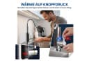 AKKEE Elektrischer Wasserhahn mit Durchlauferhitzer 360° Edelstahl Bild 3