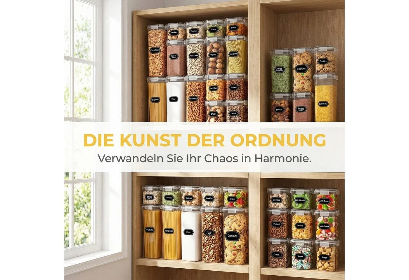 AKKEE Vorratsdosen Set 24-tlg. Luftdicht & BPA-Frei Transparent