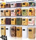 AKKEE Vorratsdosen Set 24-tlg. Luftdicht & BPA-Frei Transparent Bild 2