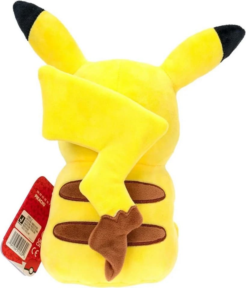 Jazwares Plüschfigur Pokémon Pikachu 20cm Gelb/Rot/Schwarz