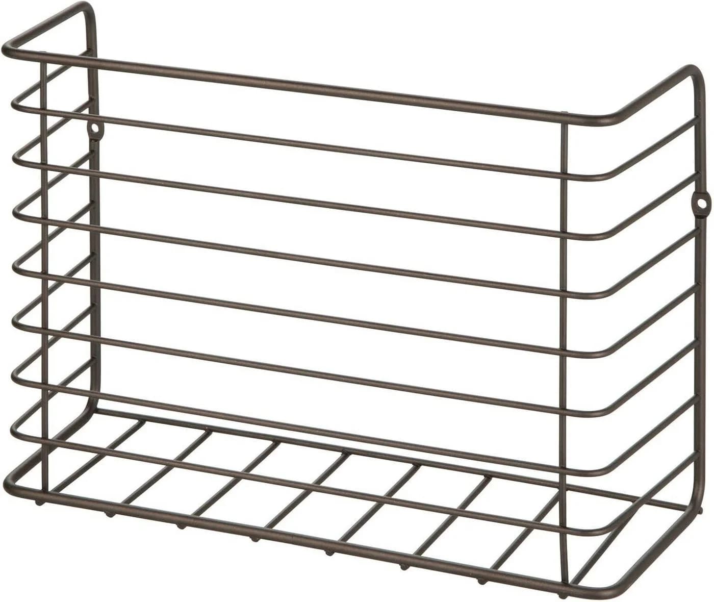 mDesign Hängekorb Aufbewahrung Drahtgitter Organizer Metall Bronze - Bild 2